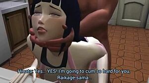 oh wow, hinata hyuga takes intense missionary assfucking from raikage in hentai