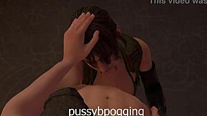 quiet takes on big cock with sucking and true facial in 3d hentai animation