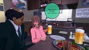 хентай сцена с огромным членом в миссионерке долбит монстр хуй в жопу