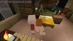 Gojo slams Nobara hard in Jujutsu Kaisen Minecraft scene!
