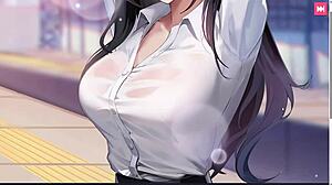 hey sweet secretary, give me that creampie now in this boss anime hentai gameplay part 1?