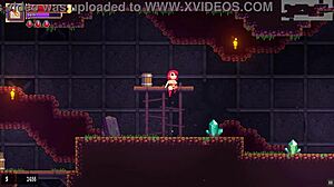 Scarlet Maiden-spil gennem maske-fangehul med hot rødhåret pik-action