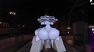 Hot Sex on Roblox with Monster Cock and Slutty Fucking