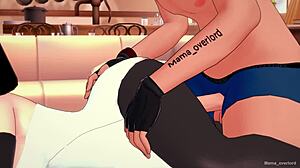 Enderman Costume Girlfriend Drops Towel For Solo Cum Action