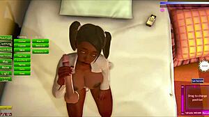 Chatting about my hentai collection with big tits and monster cocks