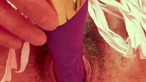 饥渴妮可罗宾角色扮演玩具导致巨大喷水和奶油般阴部