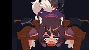 Oh damn, imagine getting spitroasted in the pillory from your POV in this wild hentai scene. It's intense!