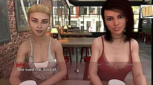 Trío caliente con tetas enormes en triángulo 3