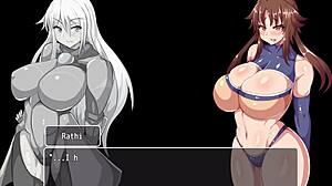 Rathi Cavaleira Novata Chupa Grandes Peitos Coelho Boquete Intenso