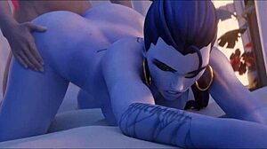 In the Overwatch world, a BEGGIN HMV unfolds with intense anime action and character drama.