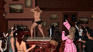 nasty city game preview with wild striptease action