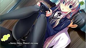 Tenioha pervy girls finale with Matsuri riding cowgirl on me