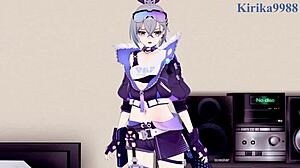 Sparkle Hanabi and Silver Wolf Intense Sex Scene