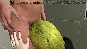 Space Lovers blowjob suculent în spațiu cu sâni mari ținută drăguță animație 3D