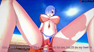 Rem, are you up for beach sex in this Re Zero fantasy?