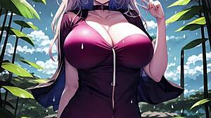 Big Tits Milf HANDJOB in Homemade Asian Japanese Hentai Presentation