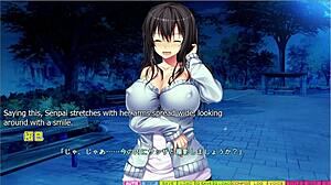 Ayane delivers intense park titty fuck in Tenioha 2 route part 3