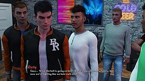 Busty redhead cutie with big tits gives blowjob and squirts during bukkake on her bed in being a dik 243.