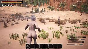 conan exiles part 5 brings sexy orgy with gangbang and bdsm action in hentai