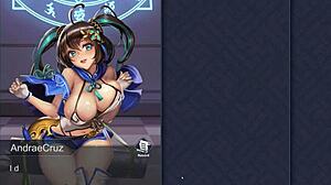 intriguing sealing ritual with huge cock and big tits in ayano's hentai