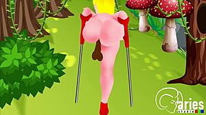 amputee hunter battles in magical forest animation