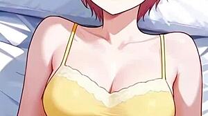 Hej, ta fantazijska waifu dela mehko raztezanje v anime stilu