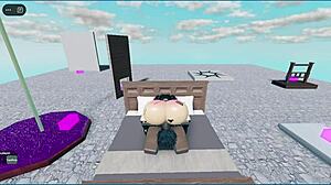 White Slut Fucked Hard by BBC in Roblox.
