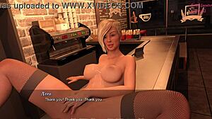 Fetish Locator 39 - Blonde Feminist Barrista Gets Fucked Hard in Outfit with Blowjob Bukkake on Big Tits