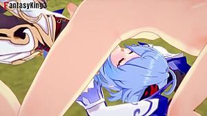 Ganyu Gets Creampied In Genshin Impact Cowgirl Position