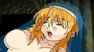 i love how rosette christopher from chrono crusade handles gravity work in this hentai setup