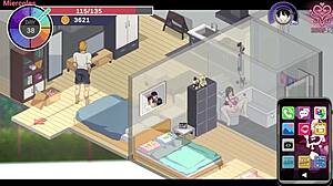 NTRaholic Hentai Game: Sneaking into His Bed to Take His Wife Hard