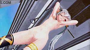mmd alice doing an extended hentai dance outdoors