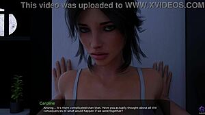 Stepsister creeps into my room for a sneaky blowjob in 3D hentai.