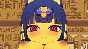 Ankha kamuo animation gets steamy with big dick pounding tight asshole and tits