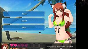 huniepop uncensored part 7, redhead alien seduces on beach?