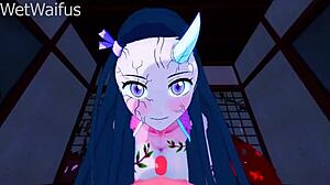 Heyy, check Nezuko in this intimate Demon Slayer hentai sex scene, so hot!
