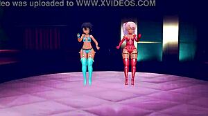chloe & jahy dancing in sistar shake it mmd sodevs