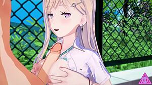 saki ayase fucks stranger outside school