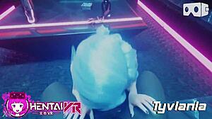 Elisa Delivers Intense Blowjob in VR with Moaning, Choking, and Deepthroat Action