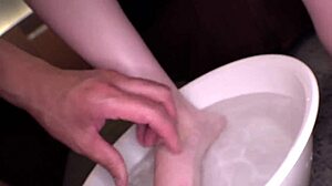 Japanese JD Squirts Hard in Triple Cumshot Action