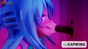 Konosuba - Aqua As The Goddess Of Blowjobs