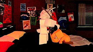 Rough Deepthroat Action with Big Tits Babe Swallowing Cum in Rule 34 Scene