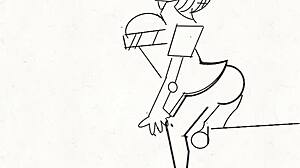 WOW, CARTOON ASS AND PUSSY GETTING FUCKED HARD IN THIS ANIME MALEDOM SCENE!