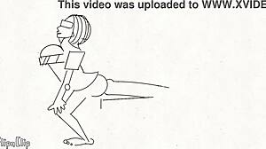 WOW, CARTOON ASS AND PUSSY GETTING FUCKED HARD IN THIS ANIME MALEDOM SCENE!