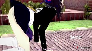 kanao tsuyuri gets wild fucking in kimetsu no yaiba demo full on red scene.