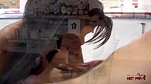 man, at this bar, latina ass is served hot!
