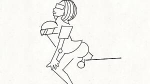 WOW, CARTOON ASS AND PUSSY GETTING FUCKED HARD IN THIS ANIME MALEDOM SCENE!