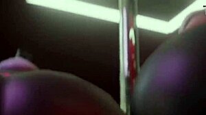 Kiriko ninja pokazuje svoju veliku guzu u Overwatch anime akciji.