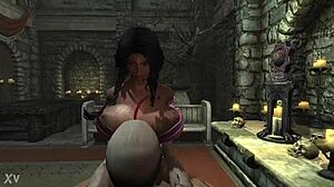 Skyrim adventure unfolds with immersive animations and exploration details. Discover hidden paths and characters