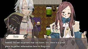 Lost in the city with a friend leads to femdom scenes featuring big cock cum action and small tits fetish in Enatus Radi part 4 hentai game.